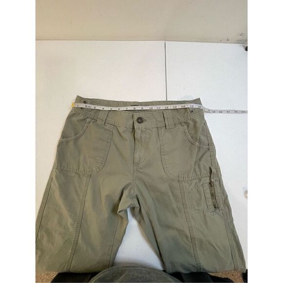 Eddie Bauer womens capris army green size 10 - Picture 3 of 7